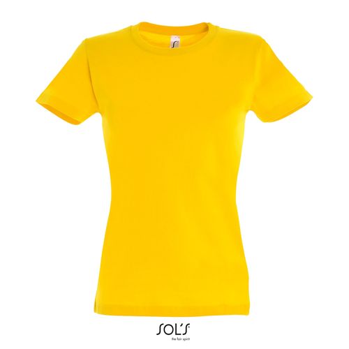 yellow CAMISETA DE CUELLO REDONDO PARA MUJER SOL'S Imperial WOMEN