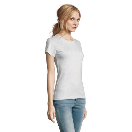 blanco chiné CAMISETA DE CUELLO REDONDO PARA MUJER SOL'S Imperial WOMEN