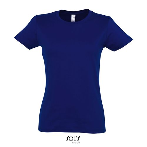 azul vivo CAMISETA DE CUELLO REDONDO PARA MUJER SOL'S Imperial WOMEN