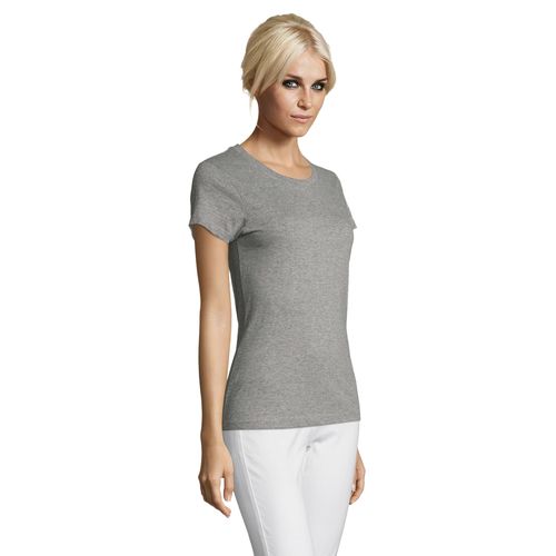 gris chiné CAMISETA DE MUJER CUELLO REDONDO SOL'S REGENT WOMEN