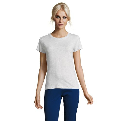 blanco chiné CAMISETA DE MUJER CUELLO REDONDO SOL'S REGENT WOMEN