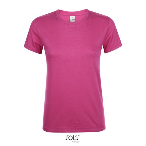 rosa orquídea CAMISETA DE MUJER CUELLO REDONDO SOL'S REGENT WOMEN