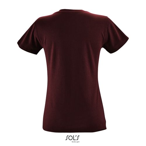 burdeos CAMISETA DE MUJER CUELLO REDONDO SOL'S REGENT WOMEN