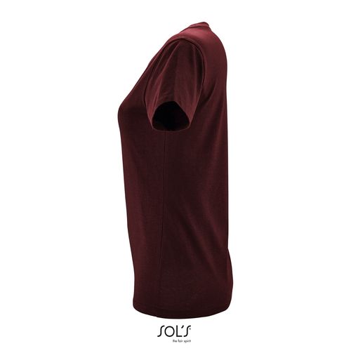 burdeos CAMISETA DE MUJER CUELLO REDONDO SOL'S REGENT WOMEN