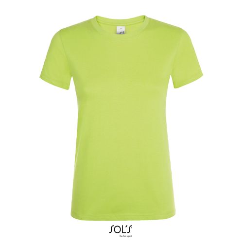 verde manzana CAMISETA DE MUJER CUELLO REDONDO SOL'S REGENT WOMEN