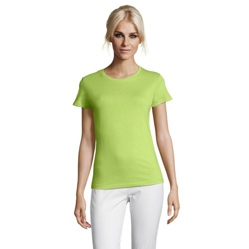 verde manzana CAMISETA DE MUJER CUELLO REDONDO SOL'S REGENT WOMEN