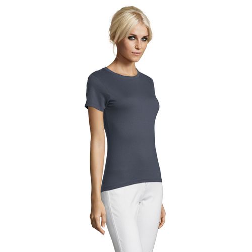 gris ratón CAMISETA DE MUJER CUELLO REDONDO SOL'S REGENT WOMEN