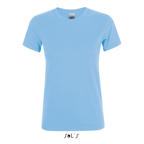 azul celeste CAMISETA DE MUJER CUELLO REDONDO SOL'S REGENT WOMEN