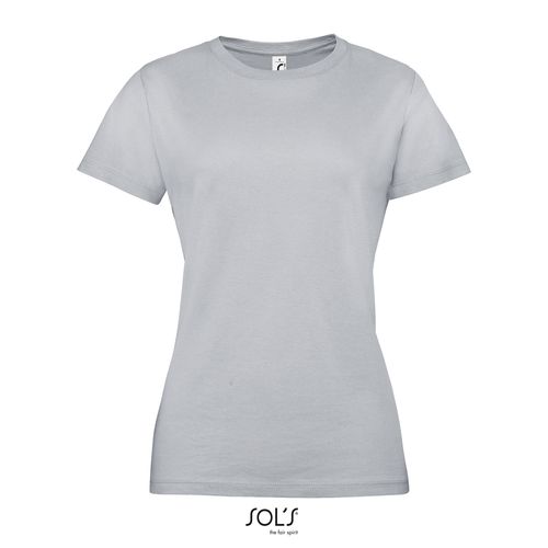 gris puro CAMISETA DE MUJER CUELLO REDONDO SOL'S REGENT WOMEN