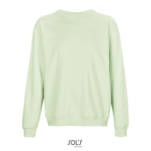 verde cremoso SUDADERA UNISEX DE CUELLO REDONDO SOL'S COLUMBIA