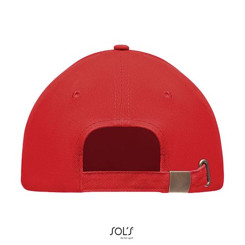 rojo vivo GORRA DE SEIS PANELES SOL'S TEKAPO