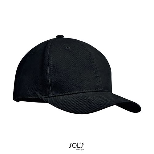 black GORRA DE SEIS PANELES SOL'S TEKAPO