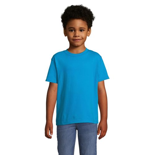 azul aqua CAMISETA NIÑO CUELLO REDONDO SOL'S Imperial KIDS