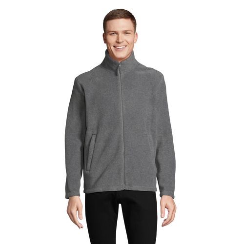 gris chiné CHAQUETA MICROPOLAR UNISEX CON CREMALLERA SOL'S NITRO