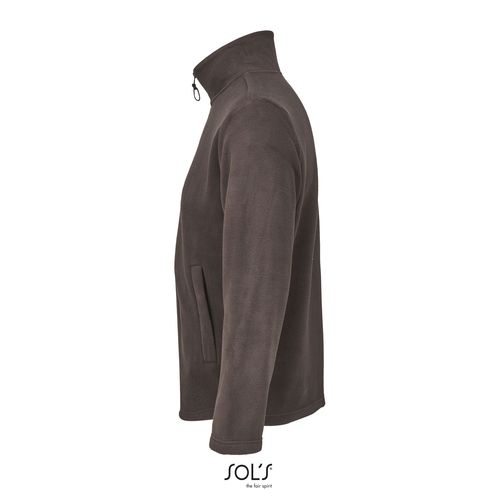 chocolate oscuro CHAQUETA MICROPOLAR UNISEX CON CREMALLERA SOL'S NITRO