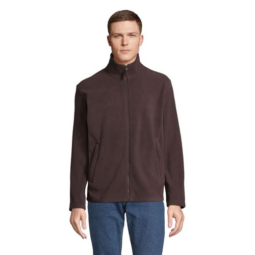 chocolate oscuro CHAQUETA MICROPOLAR UNISEX CON CREMALLERA SOL'S NITRO