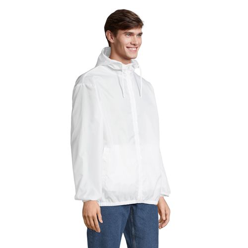 white CORTAVIENTOS UNISEX REPELENTE AL AGUA SOL'S SHIELD