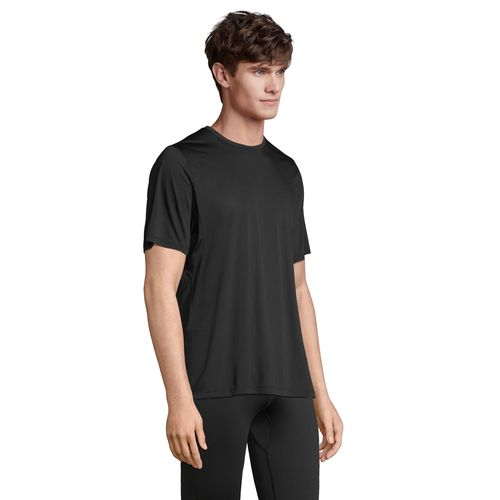 black CAMISETA DEPORTIVA UNISEX SOL'S STORM
