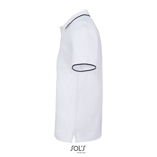 blanco/marina francesa POLO UNISEX SOL'S PALERMO