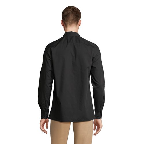 black CAMISA POPELINA MANGA LARGA PARA HOMBRE SOL'S BAILEY MEN