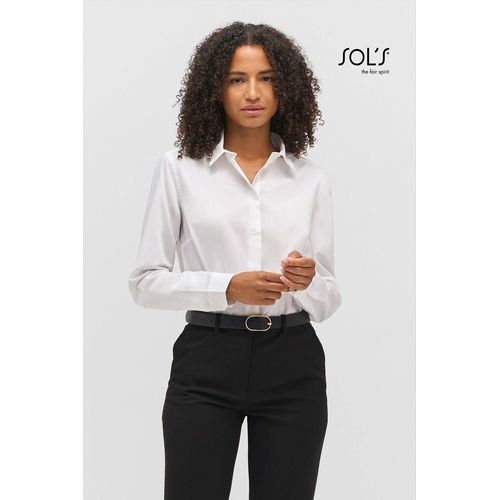 CHEMISE FEMME POPELINE MANCHES LONGUES SOL'S BAILEY WOMEN