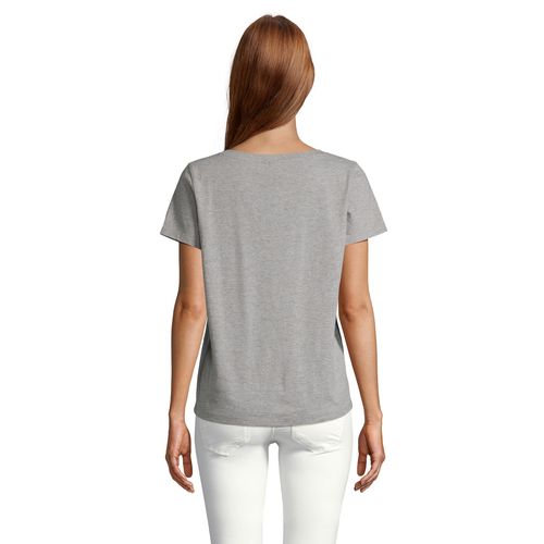 gris chiné CAMISETA DE CUELLO PICO PARA MUJER SOL'S REGENT V WOMEN