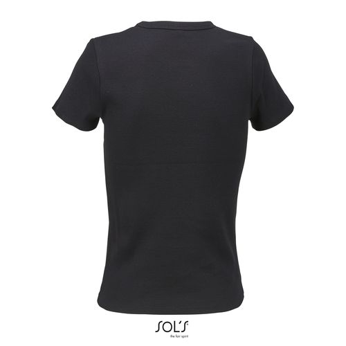TEE-SHIRT EN CÔTES FEMME SOL'S SARA