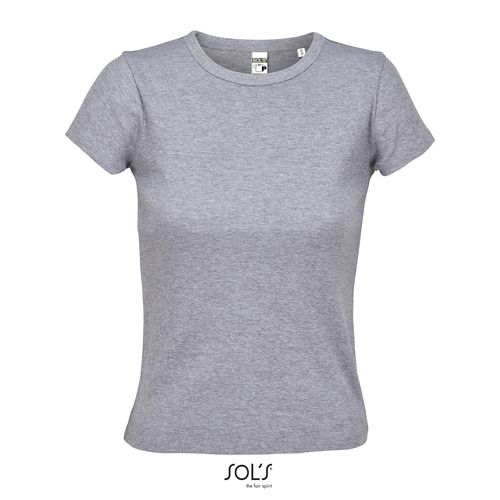TEE-SHIRT EN CÔTES FEMME SOL'S SARA