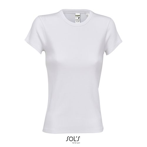 TEE-SHIRT EN CÔTES FEMME SOL'S SARA