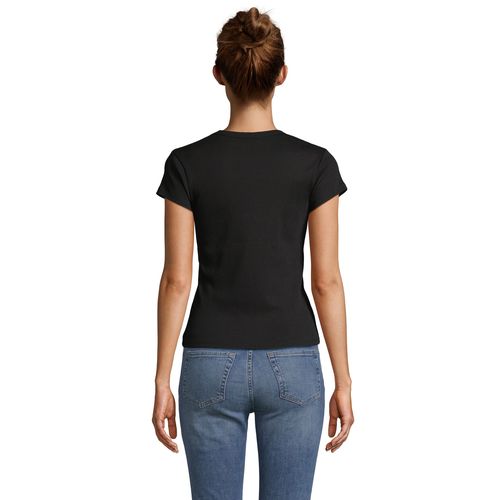 negro produndo CAMISETA MUJER ACANALADA SOL'S SARA