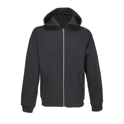 black SUDADERA UNISEX CON CREMALLERA Y CAPUCHA SOL'S JELO