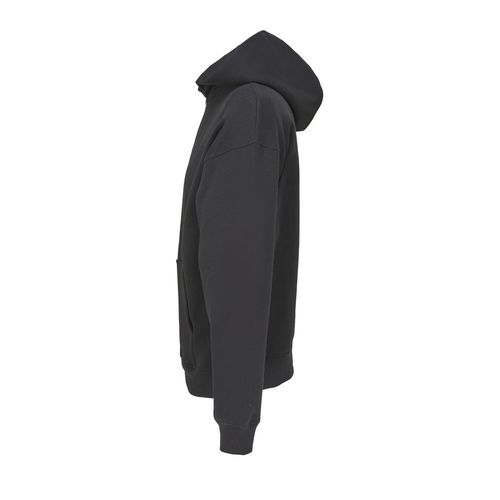 black SUDADERA UNISEX CON CREMALLERA Y CAPUCHA SOL'S JELO