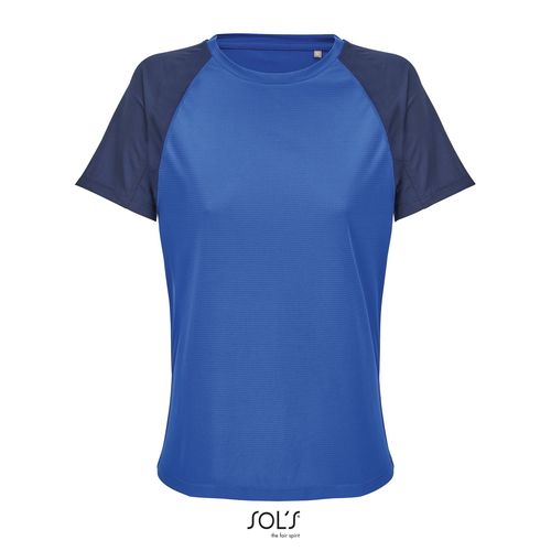 marina francesa/azulón CAMISETA MANGA RAGLÁN SOL'S VORTEX WOMEN