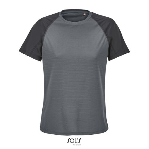 negro/antracita CAMISETA MANGA RAGLÁN SOL'S VORTEX WOMEN