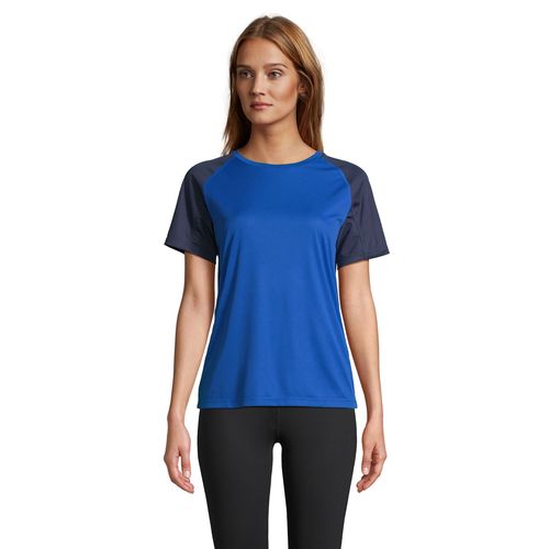 marina francesa/azulón CAMISETA MANGA RAGLÁN SOL'S VORTEX WOMEN