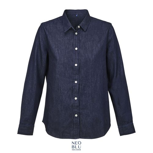 mezcla gris CAMISA DENIM DE GAMA ALTA PARA MUJER NEOBLU BENNETT WOMEN
