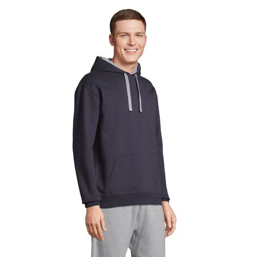 azul marino/gris SUDADERA UNISEX CON CAPUCHA SOL'S CAMERON