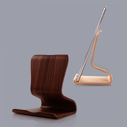 Support pour téléphone mobile et I Pad en bois thumbnail 5