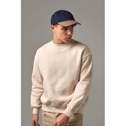 Casquette homme profil bas en coton brossé - 6 panneaux - 1