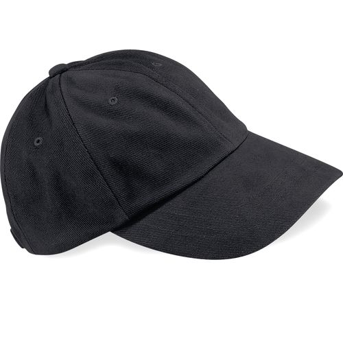 Casquette homme profil bas en coton brossé - 6 panneaux - 3