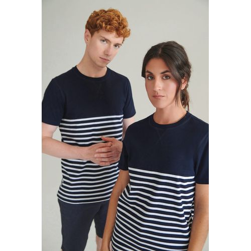 T-shirt breton à manches courtes - 1