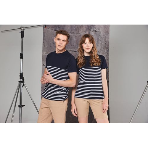 T-shirt breton à manches courtes personnalisé