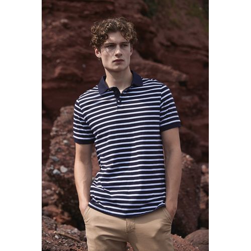 Polo jersey à rayures - 1