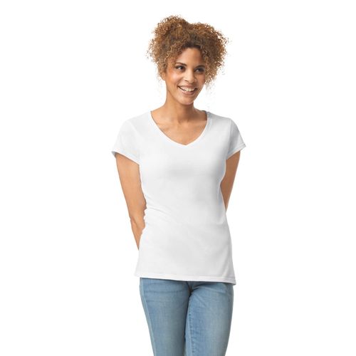 T-shirt femme col v Softstyle - 1