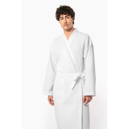Peignoir kimono nid d'abeille - 5