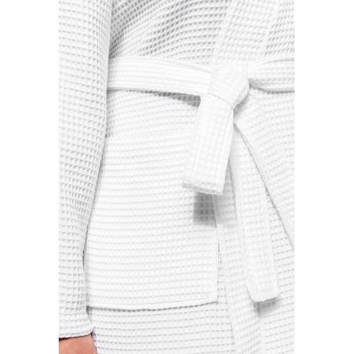 Peignoir kimono nid d'abeille - 8