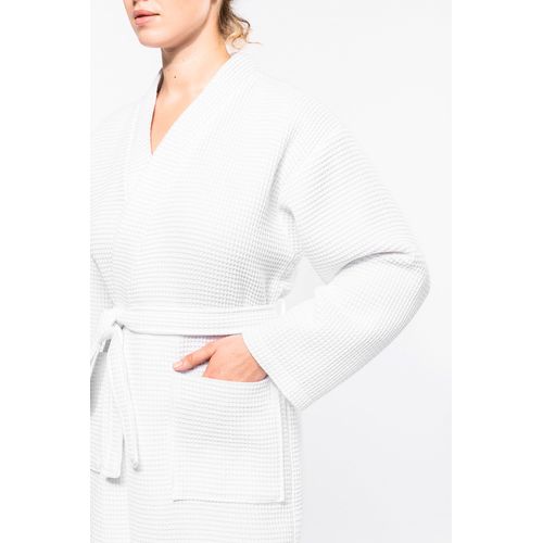 Peignoir kimono nid d'abeille - 7