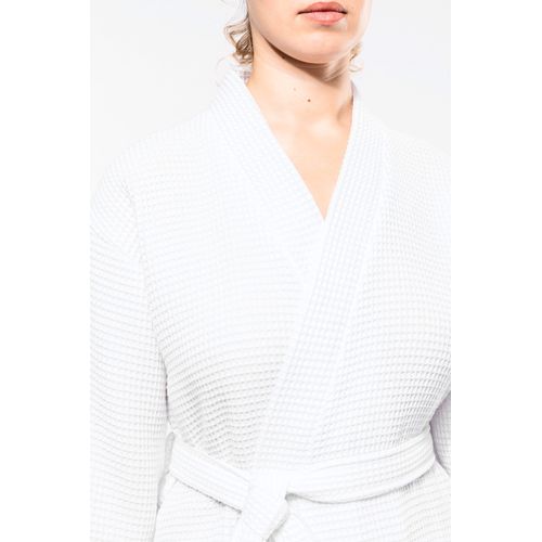 Peignoir kimono nid d'abeille - 6