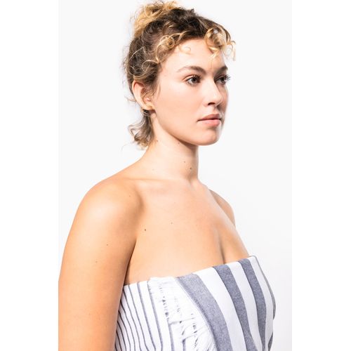 Fouta rayée avec franges - 5