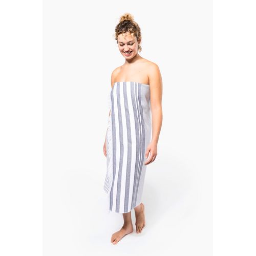 Fouta rayée avec franges - 4